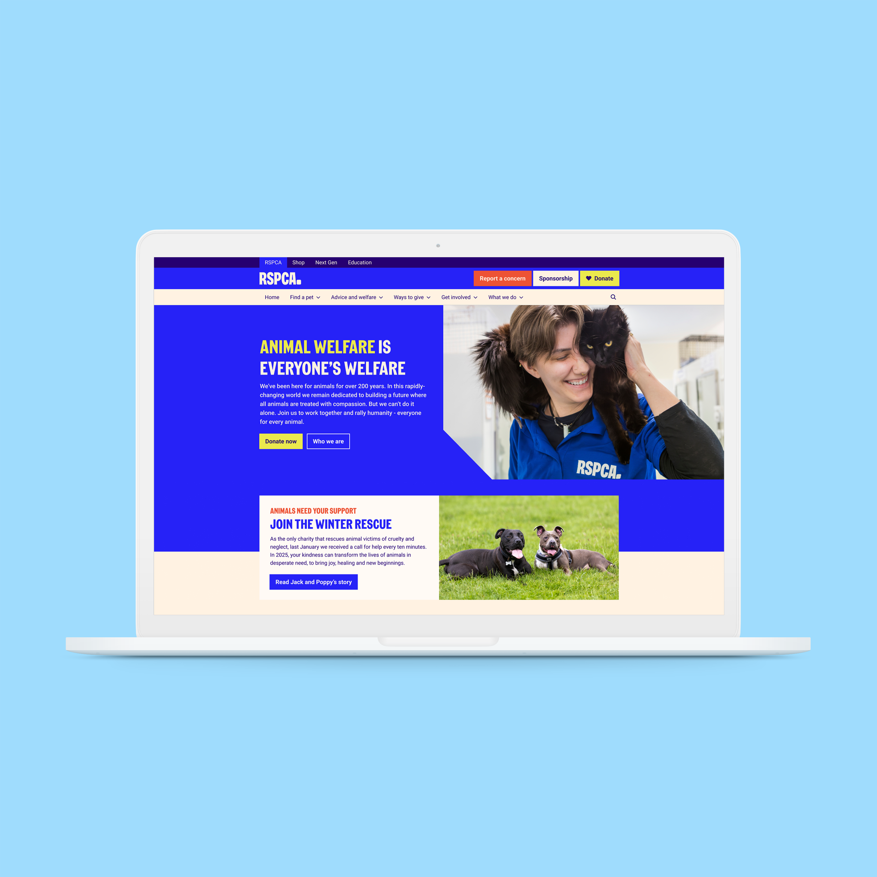 RSPCA Rebrand UX/UXR